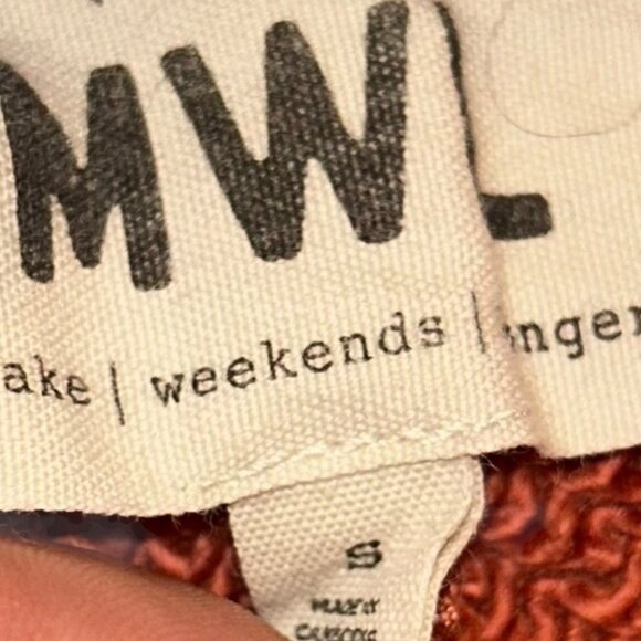 Madewell Make Weekends Linger Late Summer Rust sweatshirt jersey knit shorts S - Picture 2 of 4